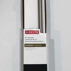 Delta Crestfield 18 in. Towel Bar Brushed Nickel Finish New Open Box