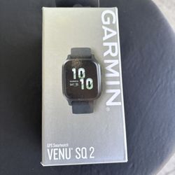 Garmin Venum® Sq 2 GPS smart watch, all-day health monitoring, long battery life, AMOLED screen, slate and gray shadow