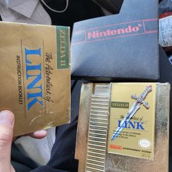 Zelda II The Adventure Of Link (Nintendo NES) Super Clean W Manual