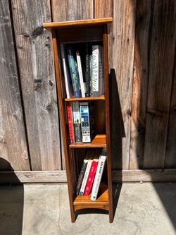 Solid Wood 3-Shelf Bookcase