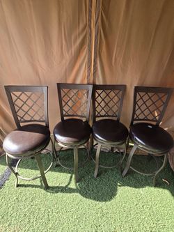 SET OF 4 BAR CHAIRS