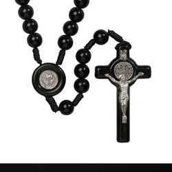 St. Benedict Rosary 10 Mm Beads 20 Inch