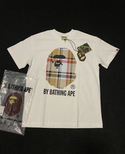 Bape Burberry white Tee