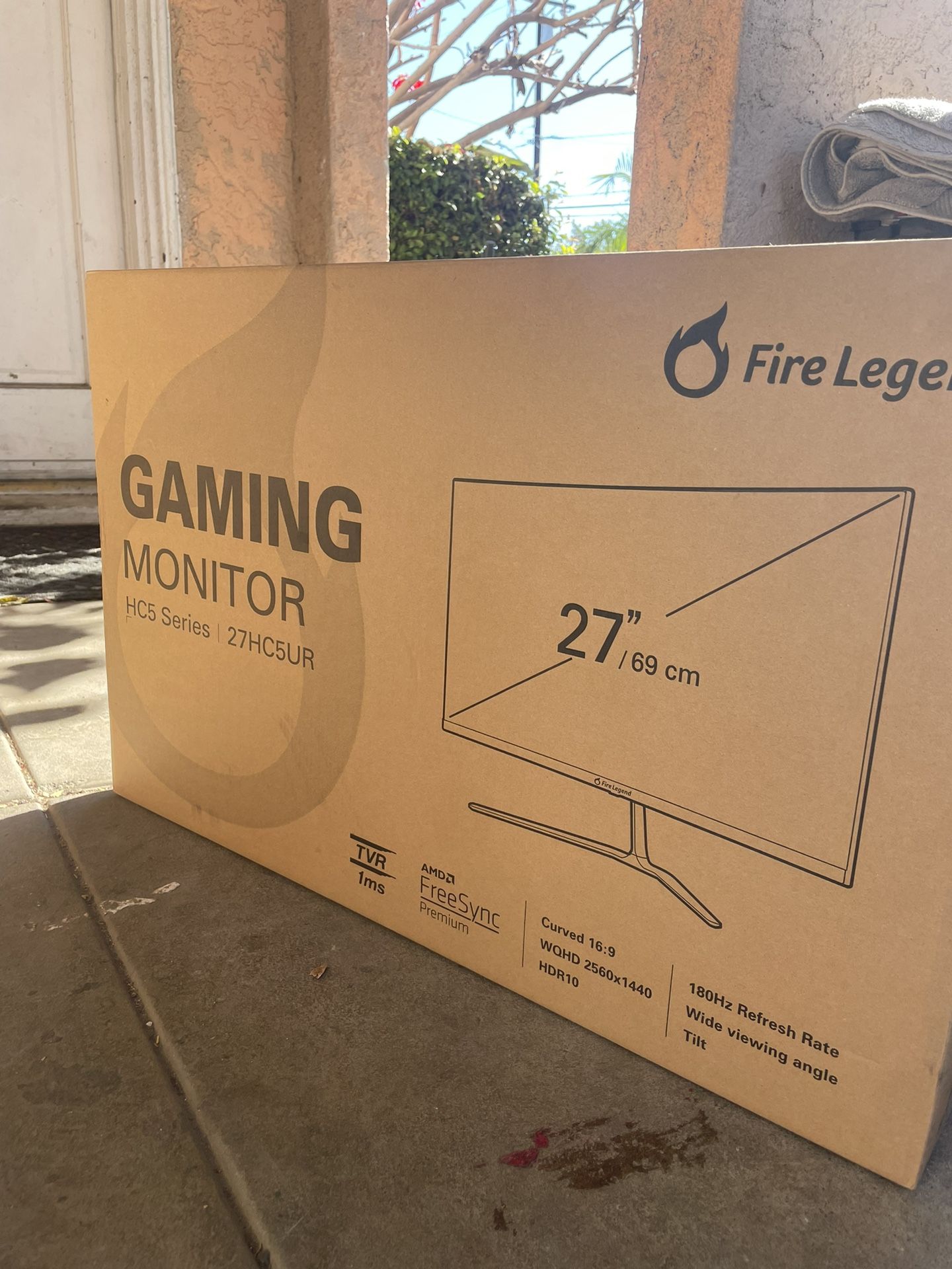 Beand New! sealed. AOPEN by Acer 27HC5R 27" Inch. Curved Gaming Monitor |AMD FreeSync Premium | 180Hz Refresh Rate