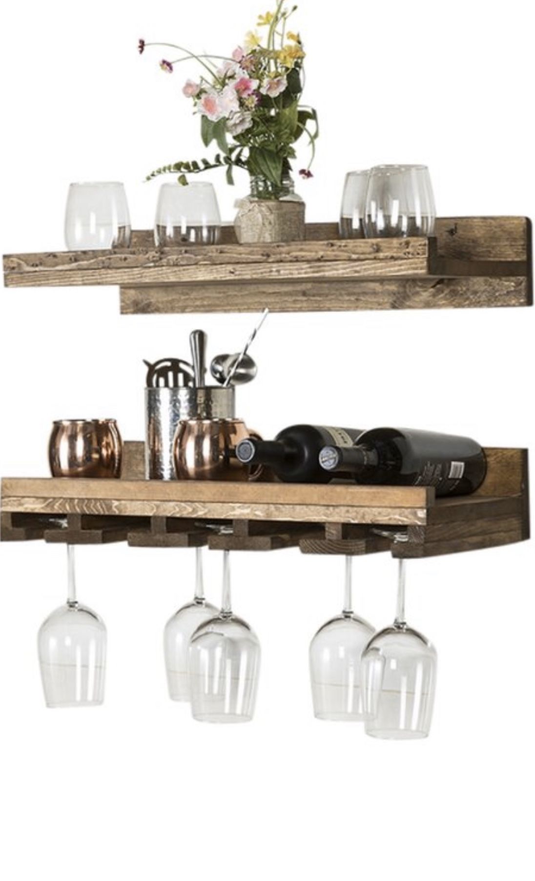 Wine glass shelves (selling together)