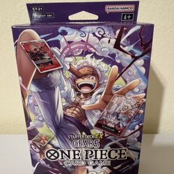 ONE PIECE TCG: GEAR5 STARTER DECK EX 21 (ST-21) FACTORY SEALED ENGLISH