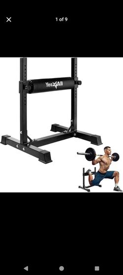 Yes4All Bulgarian Split Squat Stand - Single Leg Squat Roller & Bodyweight Training