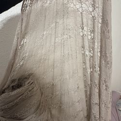 Bulk Lace Fabric – Light Mauve Purple Stretch Lace (15+ Yards)