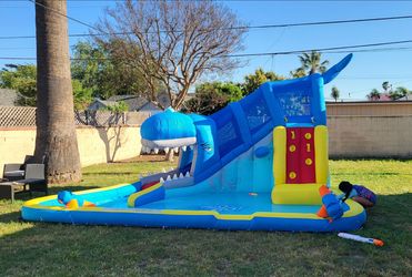 Water jumper with slide