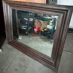 Brown Metal Mirror