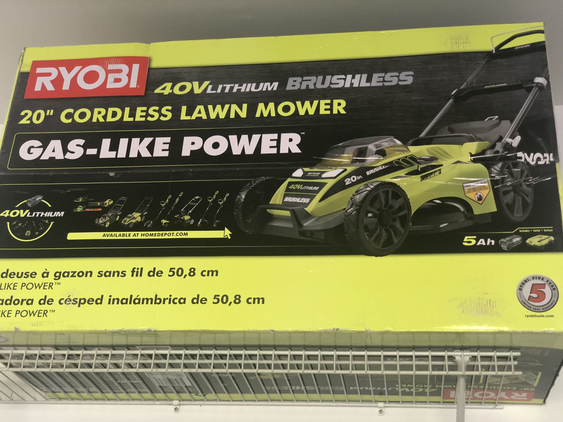 Cordless lawn mower used twice