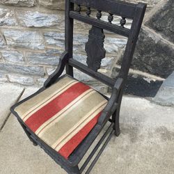 🪑🪑🪑1800’s - ANTIQUE East lake style- Victorian wood chair 🪑🪑🪑