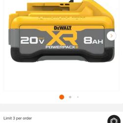 Dewalt New 8ah Battery 