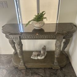 Nice Looking Table In Good Condition  58 Inches Wide  35 Inches Tall 