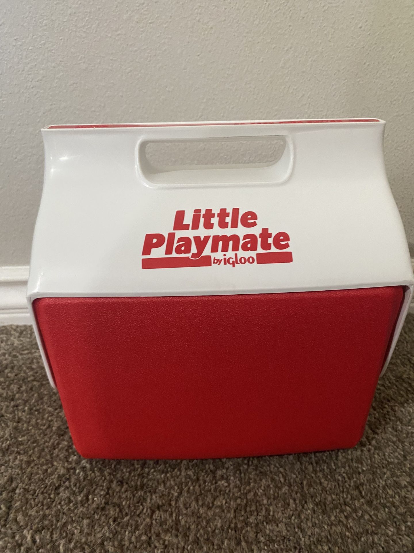 Vintage Little Playmate Red & White Cooler