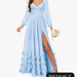 Light Blue Maxi Dress