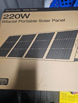 EcoFlow 220W Bifacial Portable Solar Panel "OBO