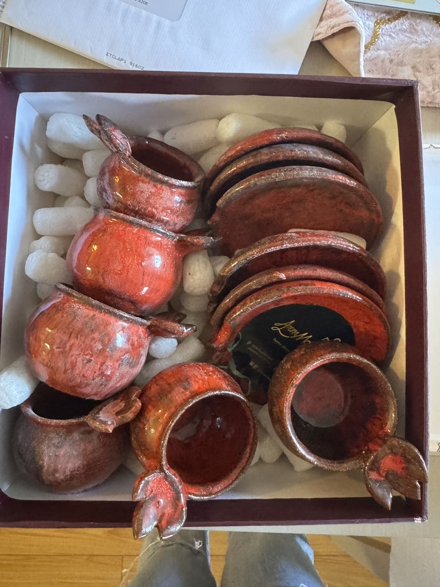 Pomegranate Coffee Cups