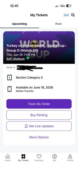 USA v TURKEY WORLD CUP AISLE SEATS 6/25