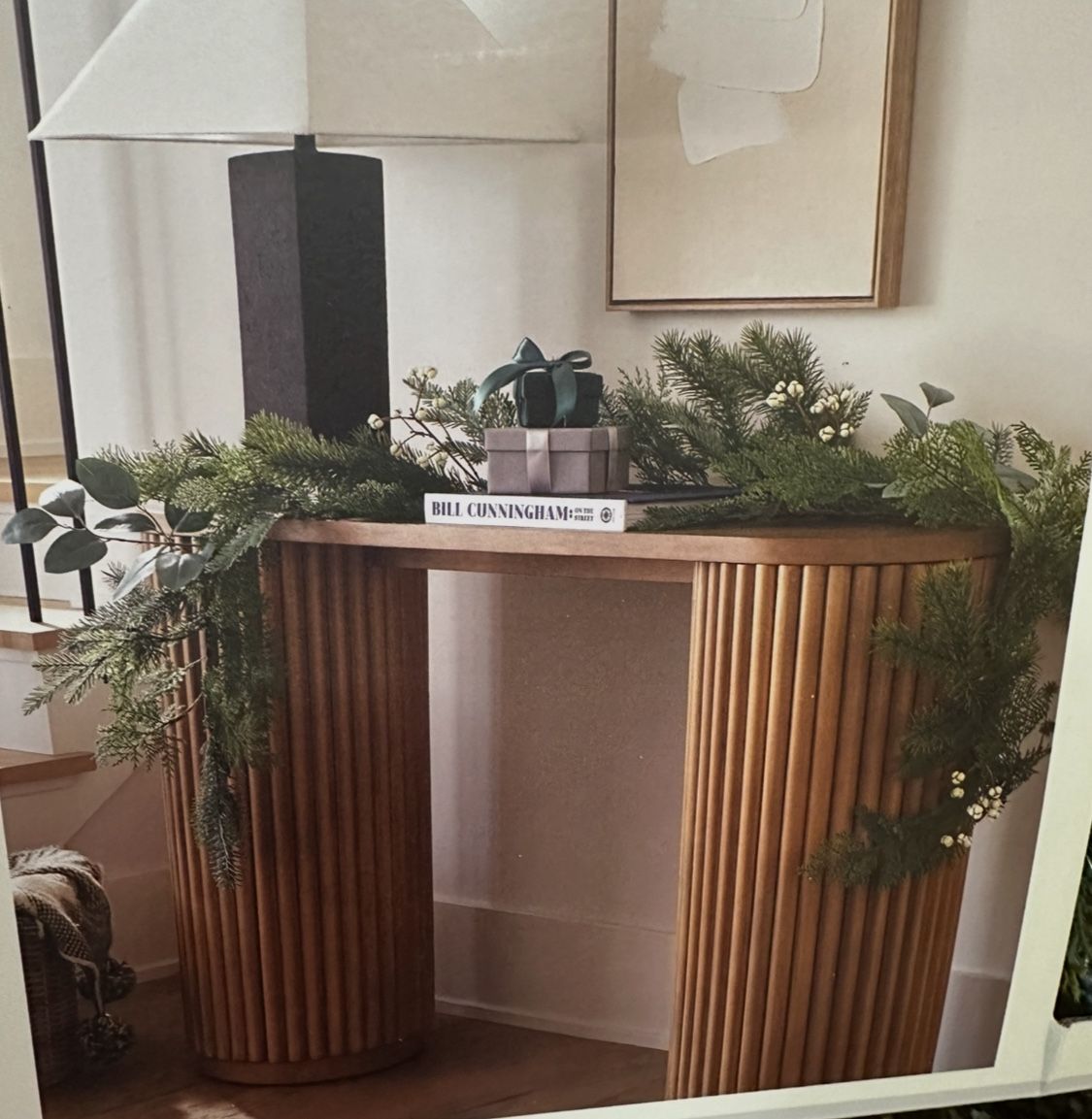 Threshold faux garland