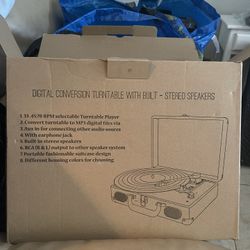 Digital Turntable Blue