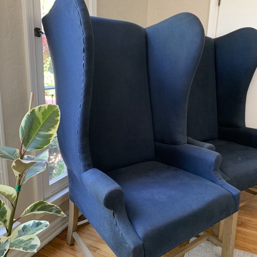 Modern Wingback Chairs  400 a Set/ 700 for all Four