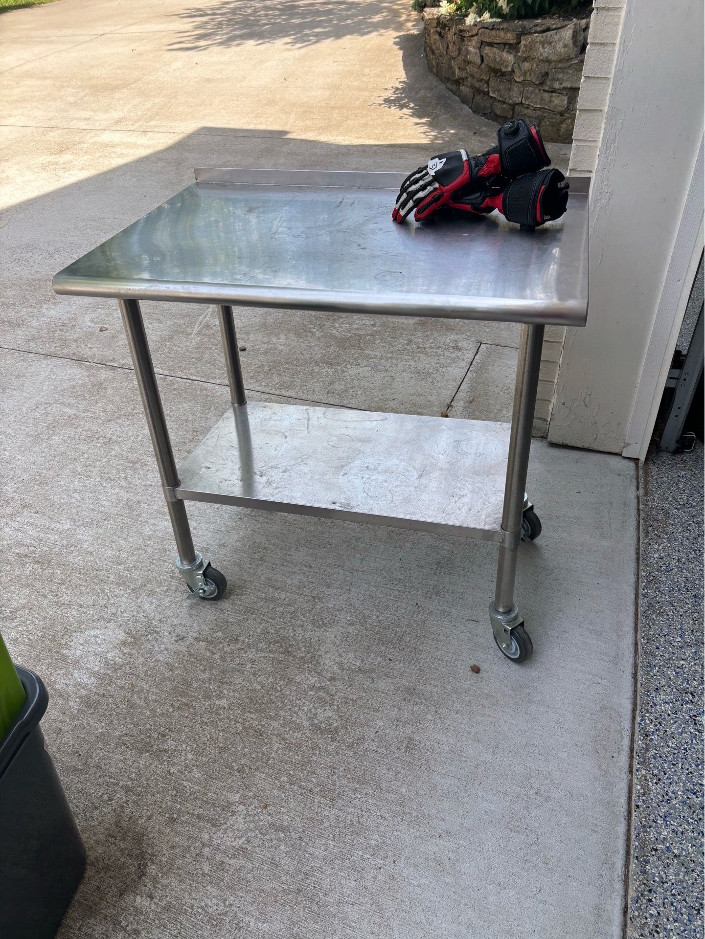 stainless steel prep table
