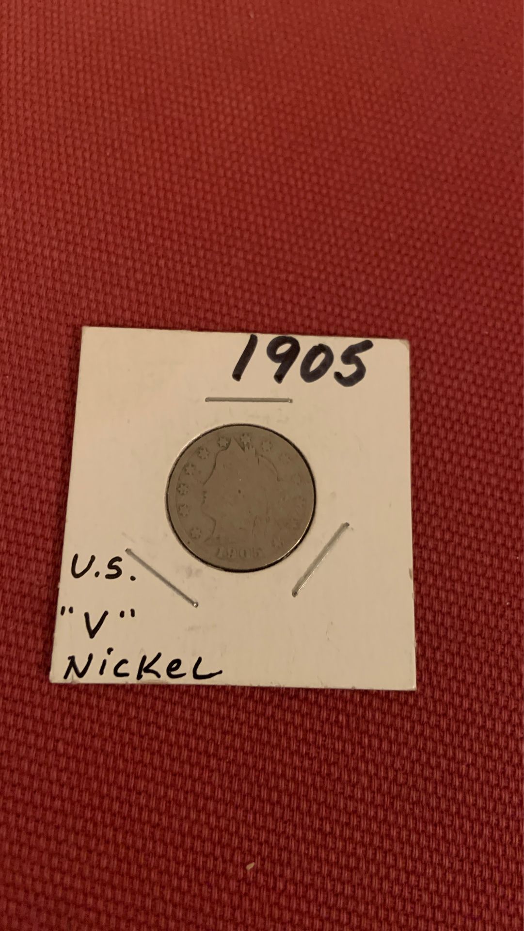 1905 V nickel