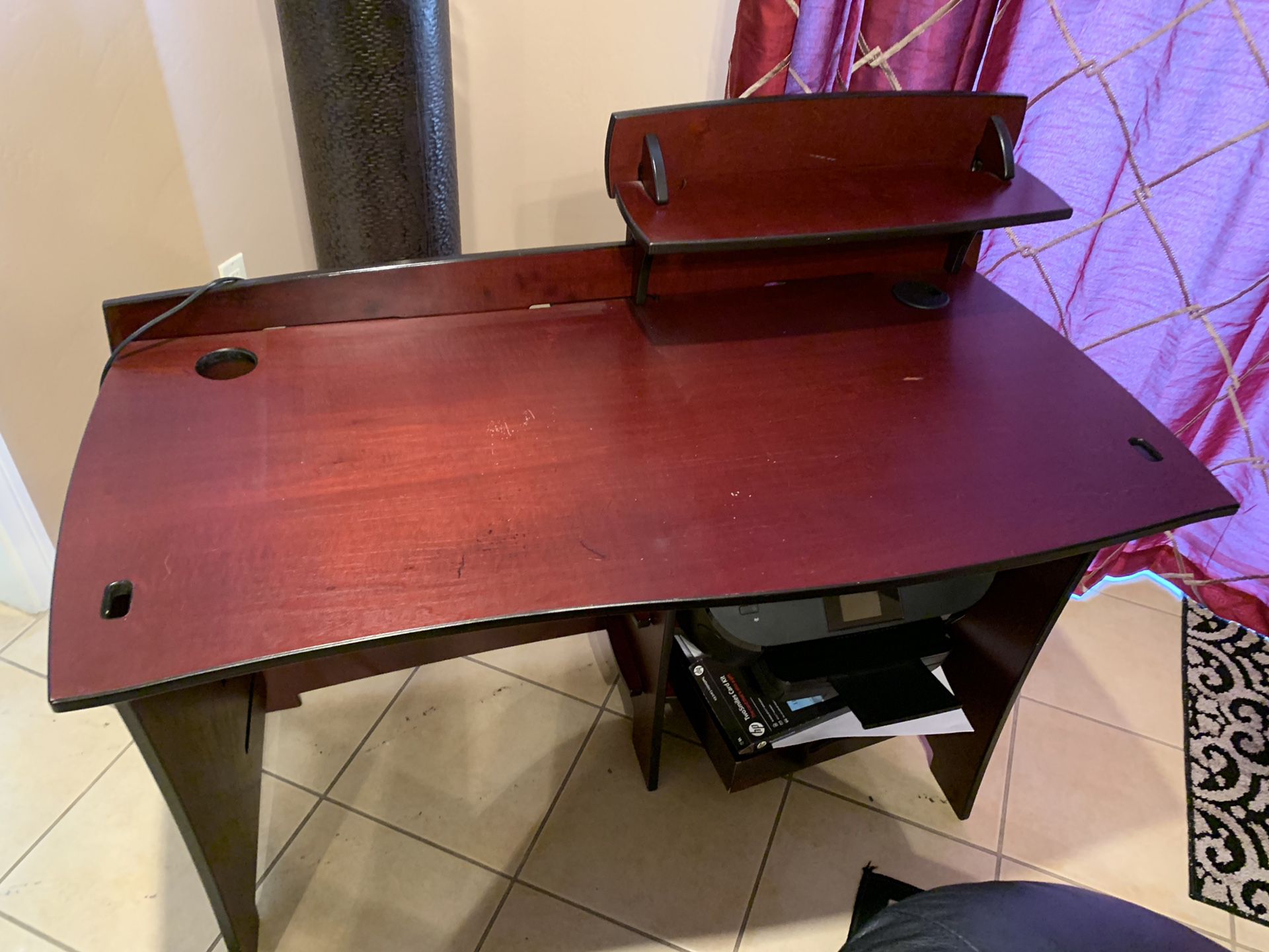 Cherry wood laminate desk for sale