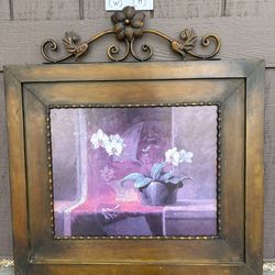 Metal framed artwork, medium