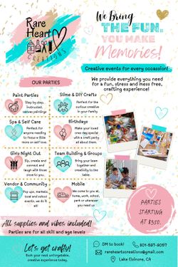 Craft Party Set Up