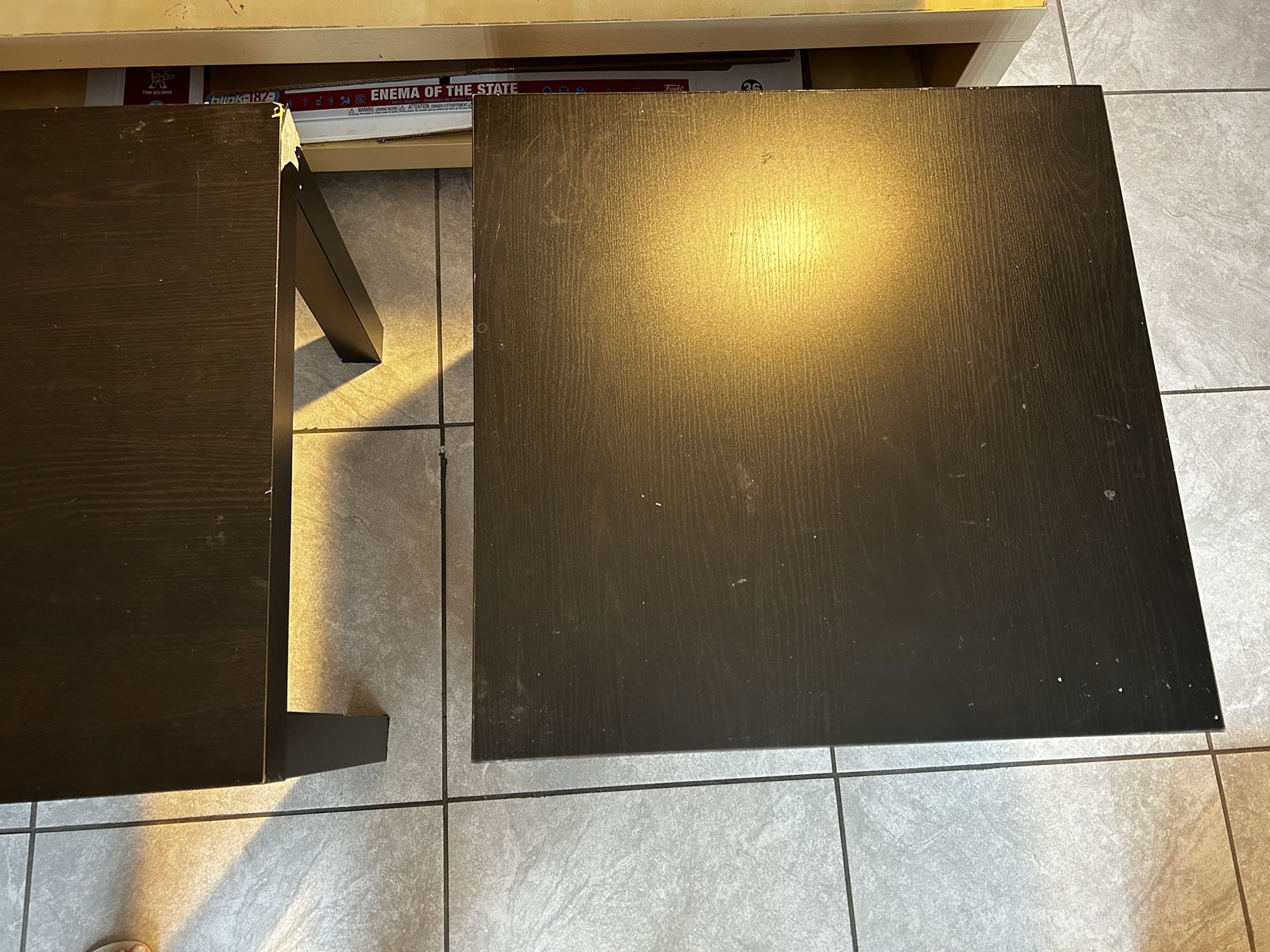 Black set of 3 small tables