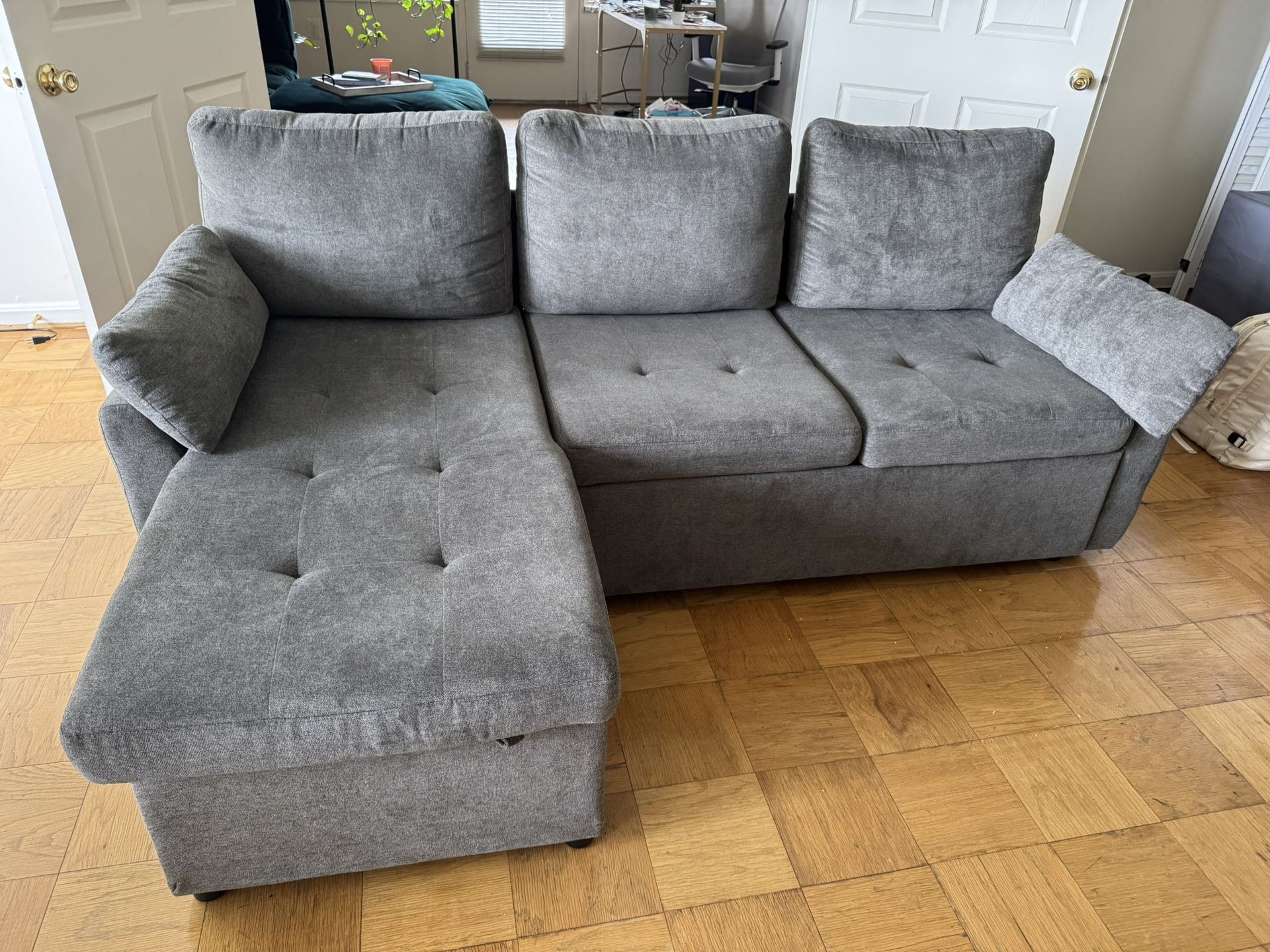 L-Shaped Couch With Storage