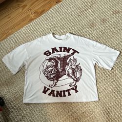 Saint Vanity Cropped Oversized T-Shirt L