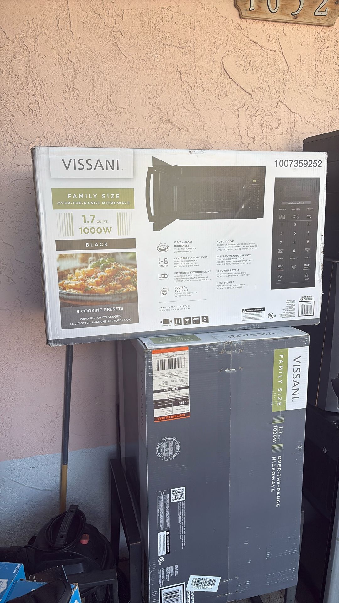 Vissani Over Range Microwave