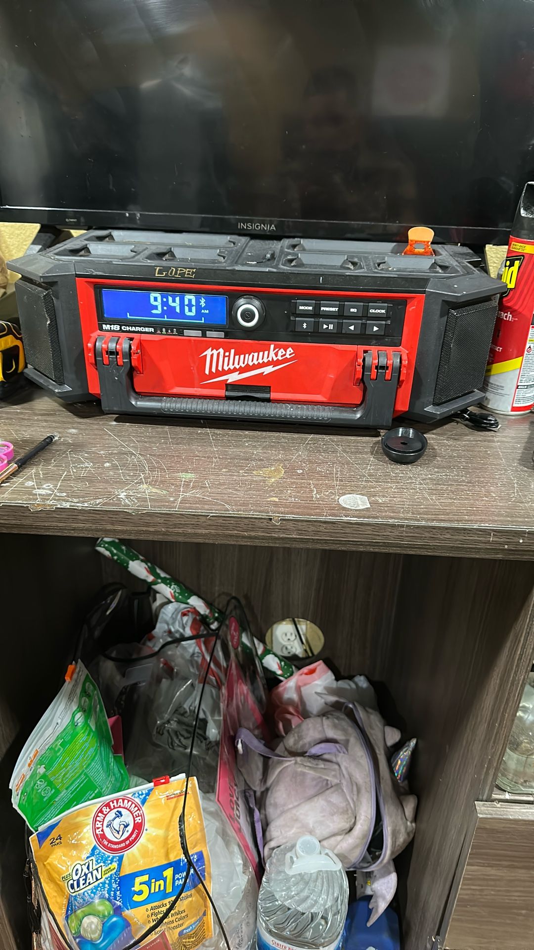 Milwaukee Pack out Bluetooth, Speaker, And Battery Charger