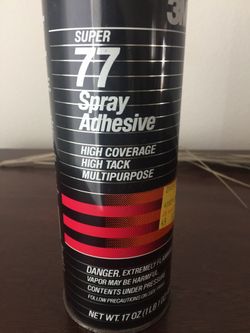 3M Super 77 Spray Adhesive High Coverage High Tack Multipurpose 17 Ounces