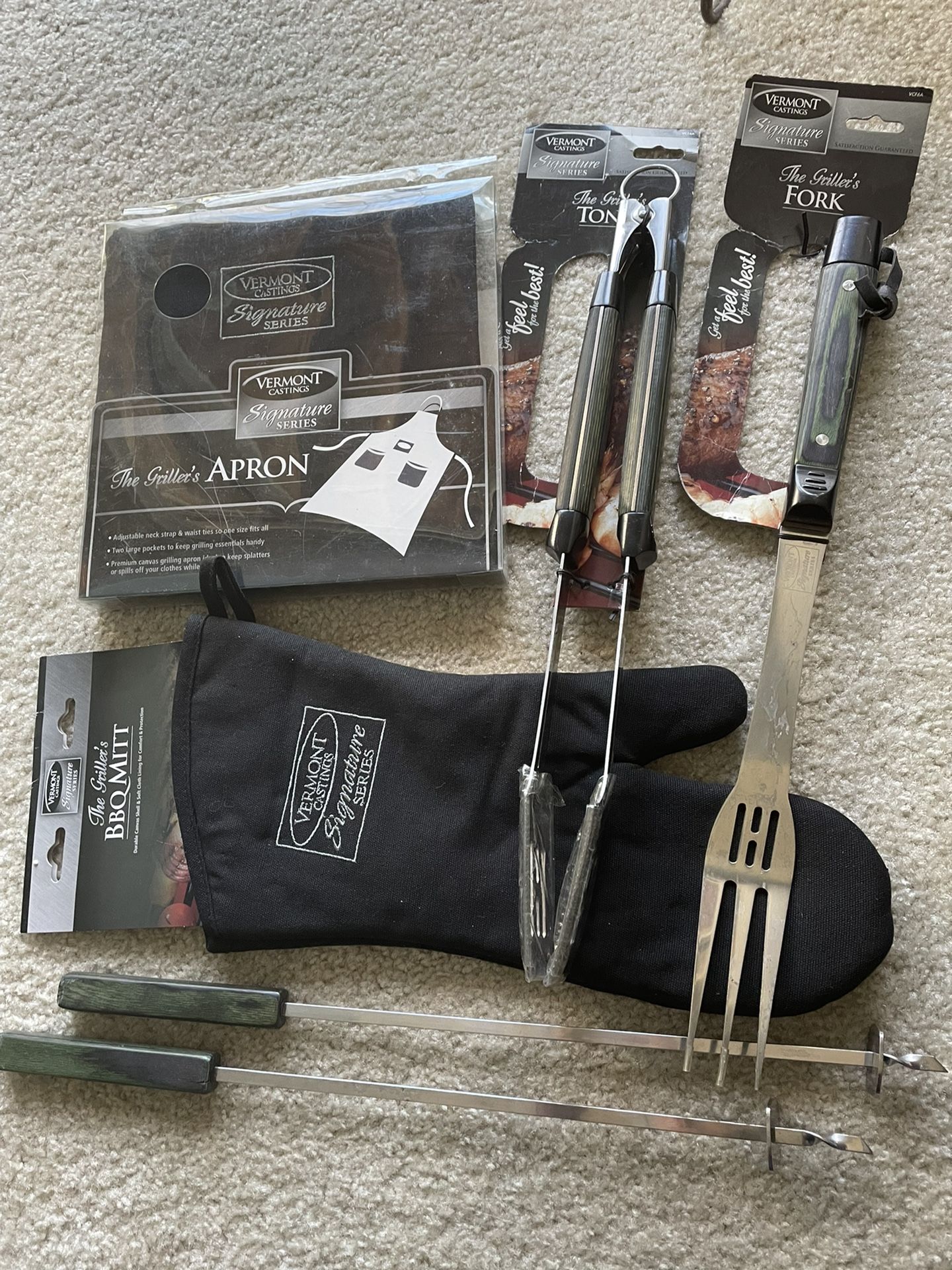 Vermont Castings Grill Tools- FATHERS DAY GIFT -6 Pc / Grilling Season Is Here
