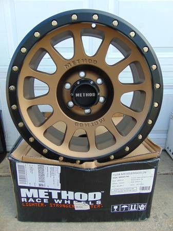 4 New Bronze/Black 18X9 Method Race Wheels MR305 NV *6X5.5* *-12MM OS* - $1,100 (Aurora)