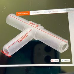 Fish Tank Aquarium T 3 Way Hose