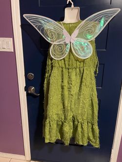 Tinker Bell Fairy Halloween Costume with Wings
