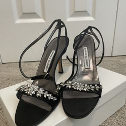 Manolo Blahnik Embellished Heels- Size 10