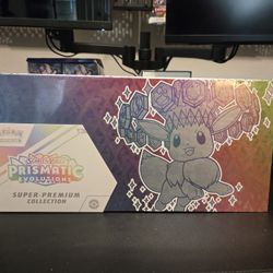 Pokémon TCG Scarlet & Violet Prismatic Evolutions Super-Premium Collection for sale.