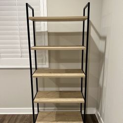 5-Shelf Bookshelf Ladder Style. 