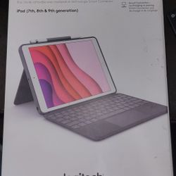Logitech Combo Touch for iPad (7th, 8th and 9th generation) keyboard case with trackpad, wireless keyboard, Smart Connector technology - Graphite