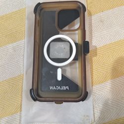 Pelican iPhone case and Hollister 15 Pro Max