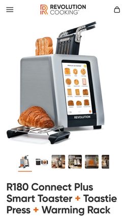 R180 Connect Plus Smart Toaster + Toastie Press + Warming Rack