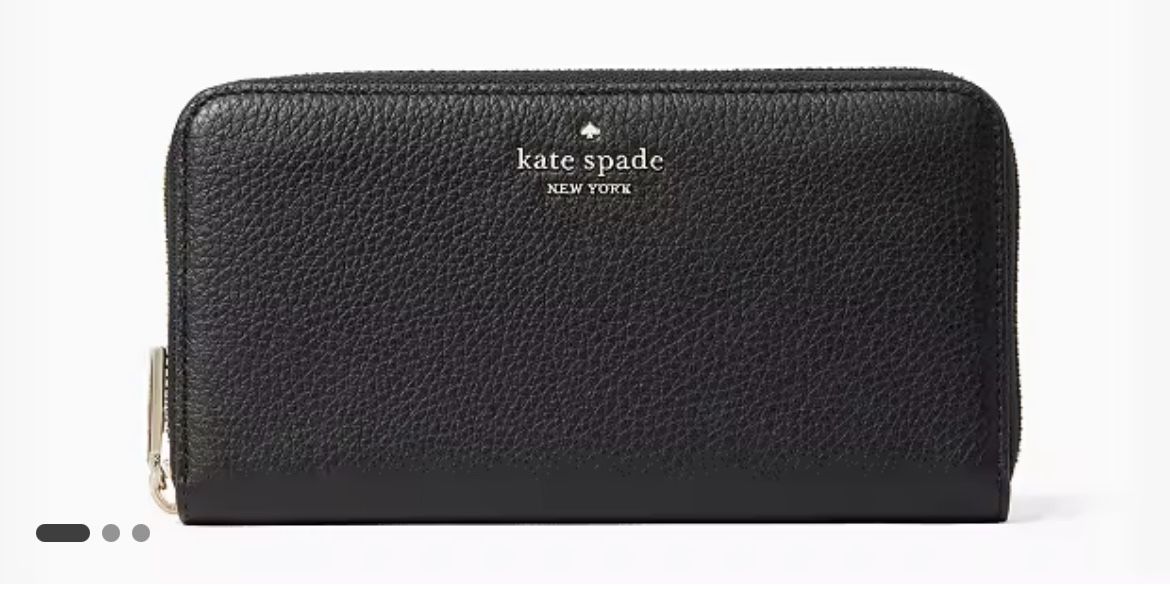 Brand New Large Black Pebble Grain Wallet