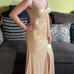 Gold Dress