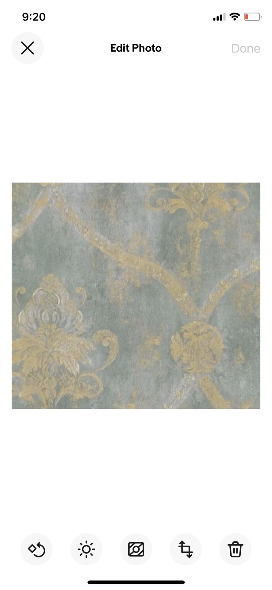Metallic Gold & Aqua Blue Wallpaper